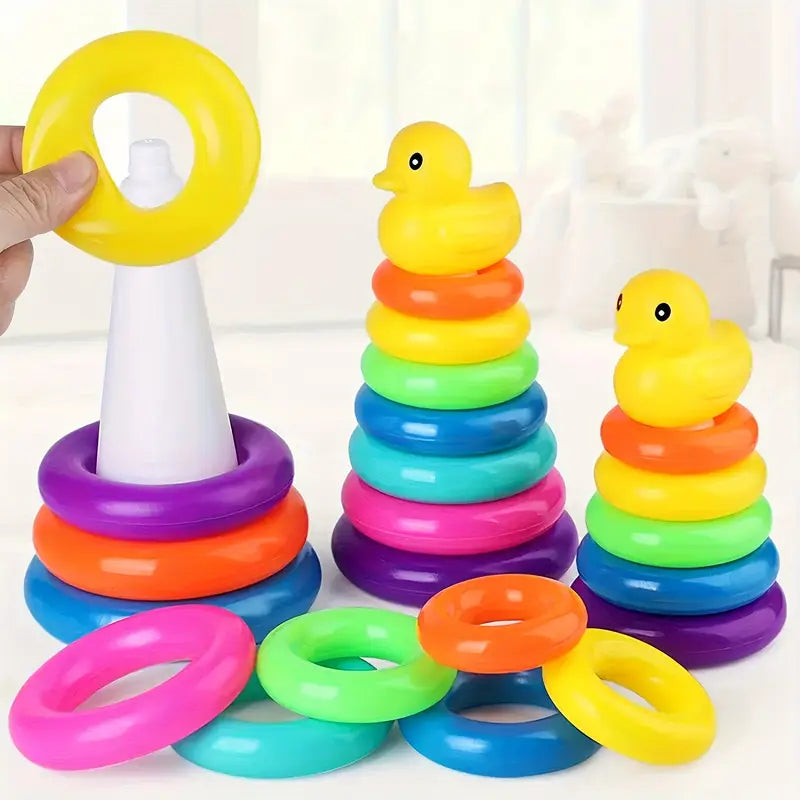 Colourful Stacking Tower Rings